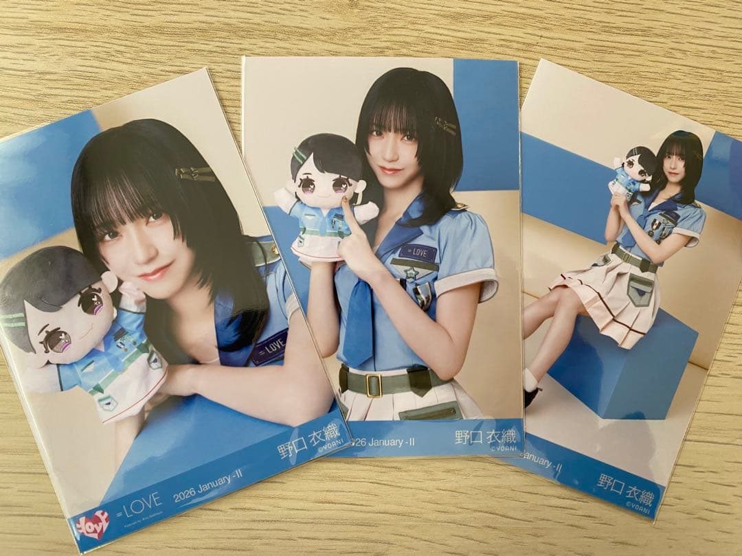 LOVE イコラブ 野口衣織 モーリーファンタジーコラボ④ 生写真コンプ