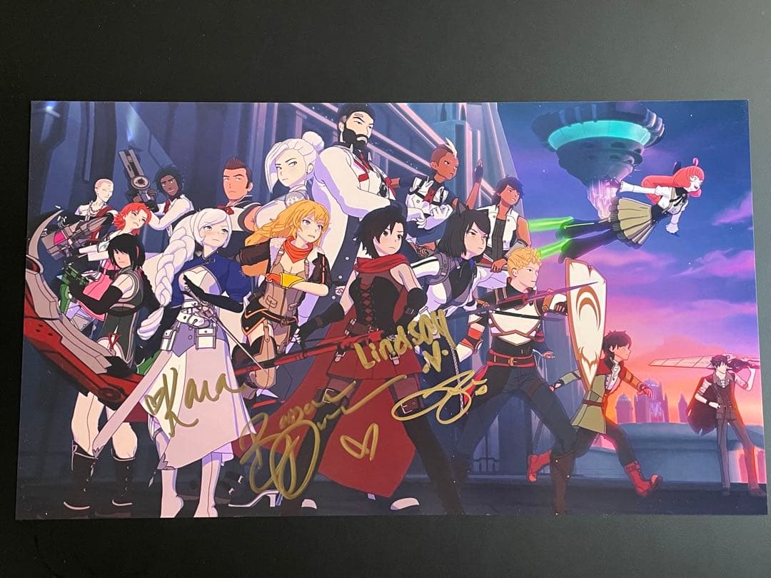 RWBY 直筆サイン入りポスター JSA認定書付き ① - メルカリ