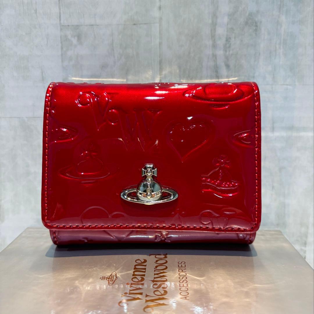 Vivienne Westwood 3つ折り財布 / レッド/シルバー金具付き - メルカリ