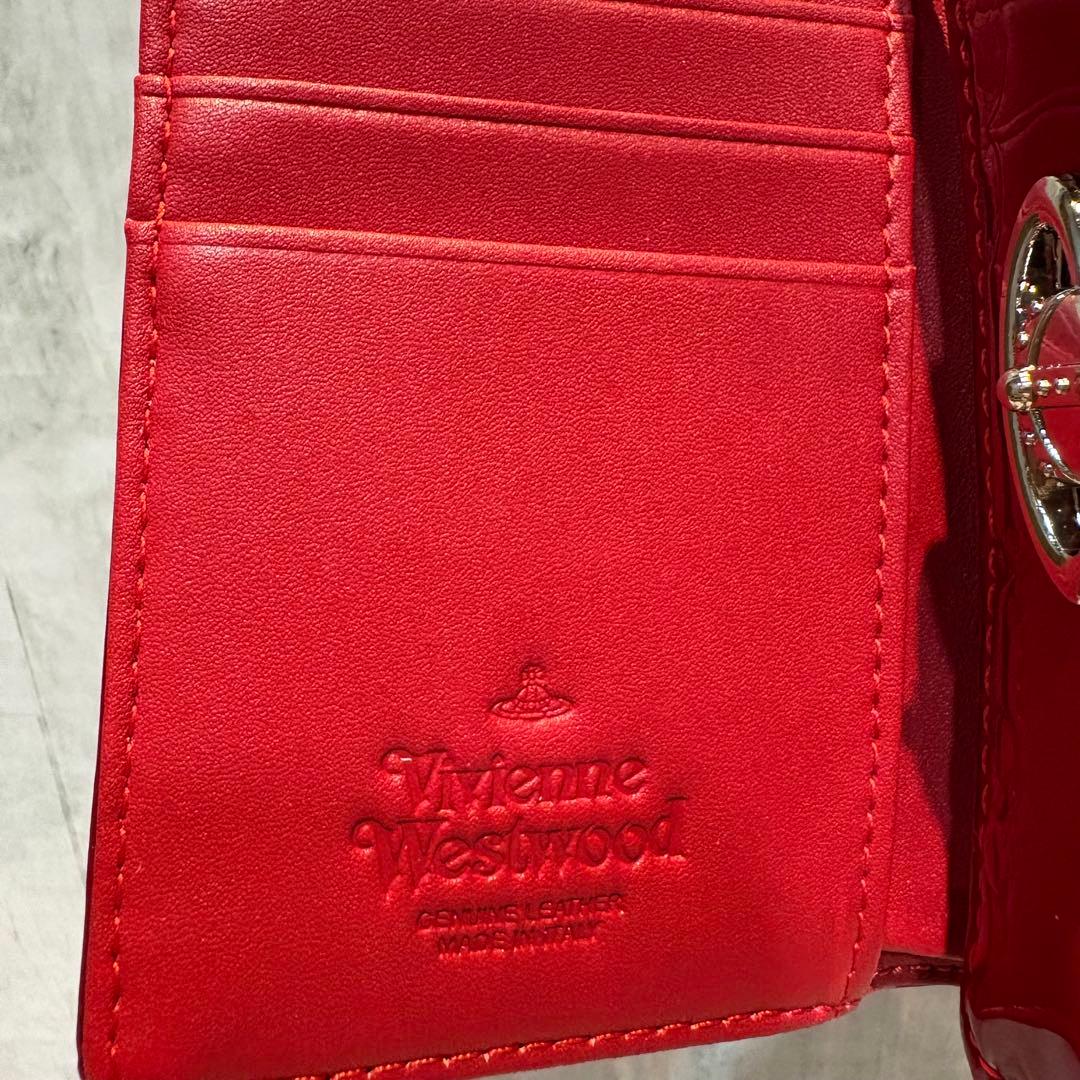 Vivienne Westwood 3つ折り財布 / レッド/シルバー金具付き - メルカリ