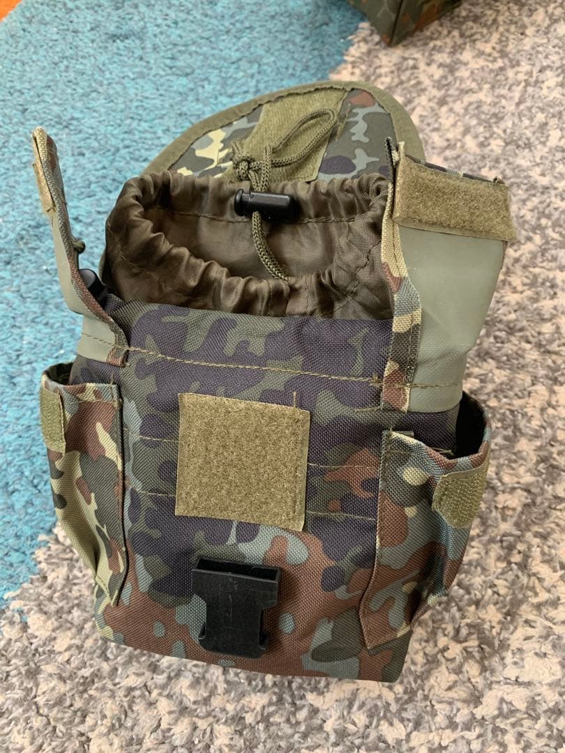 フレックターン迷彩ポーチ3個 Idz ベスト ポーチ類 ドイツ連邦軍