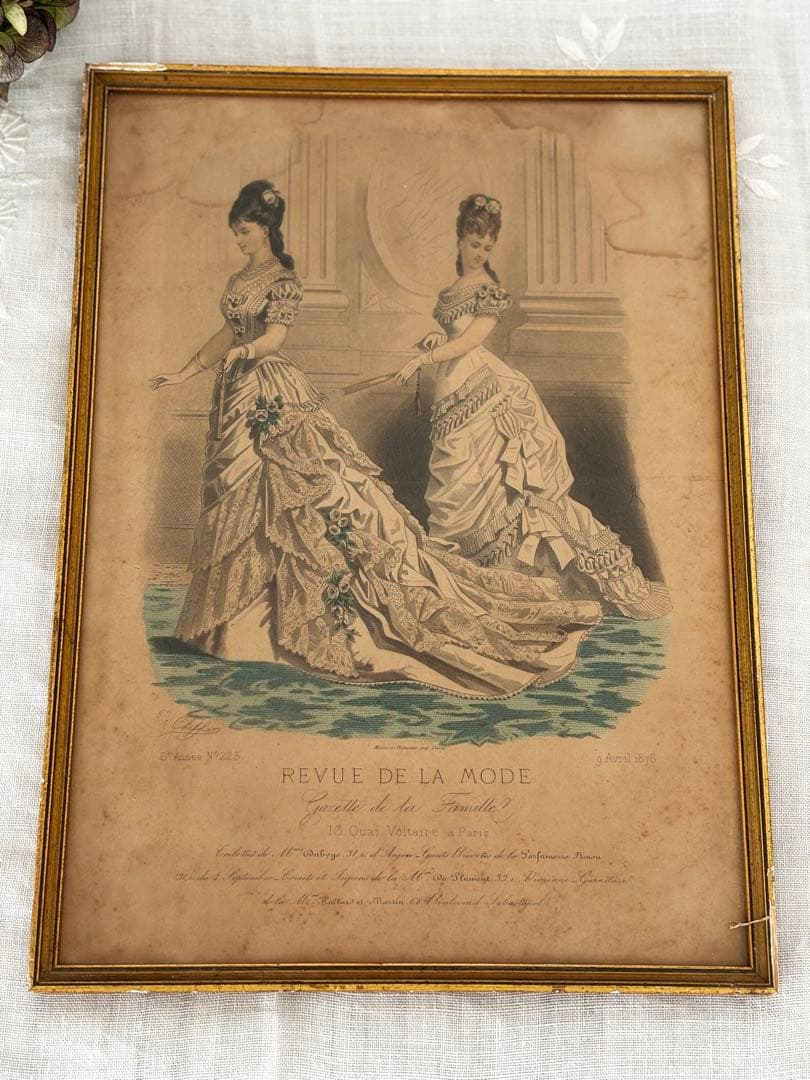 フランス 蚤の市 19世紀 額 ブロカント