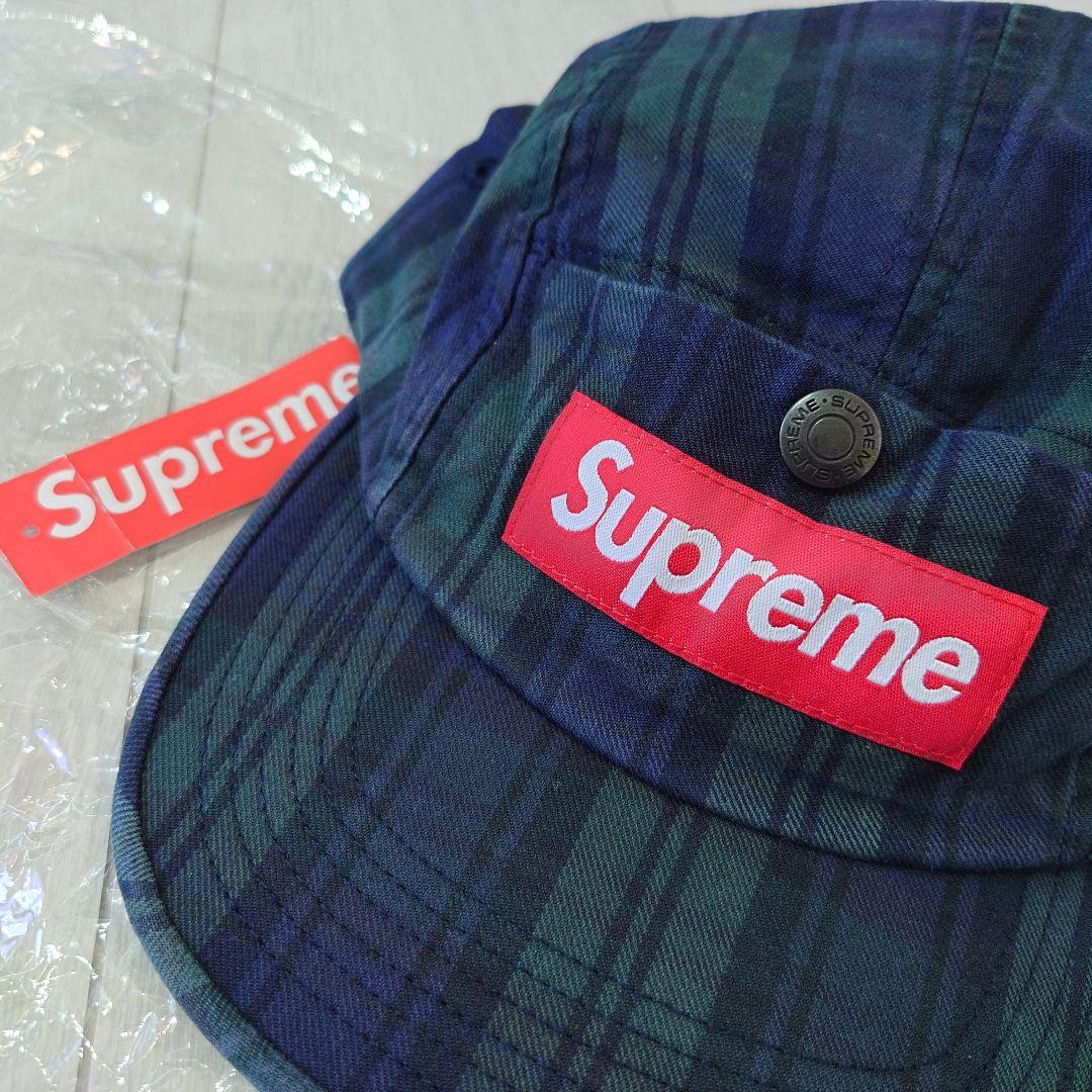 新品 BOX ボックスロゴ Supreme キャンプ キャップ camp cap