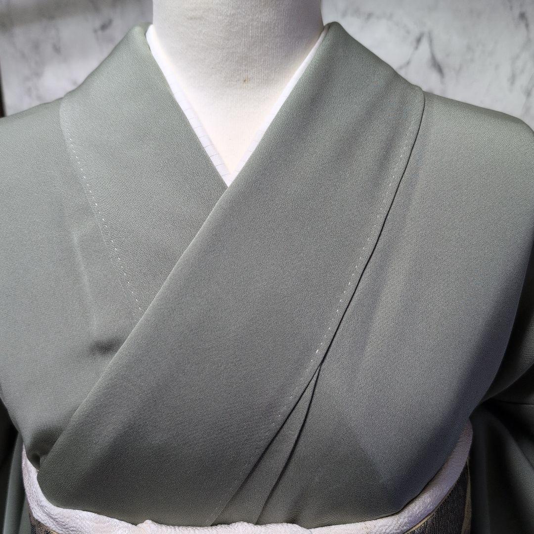 正絹色留袖 金駒金箔 落款 一つ紋