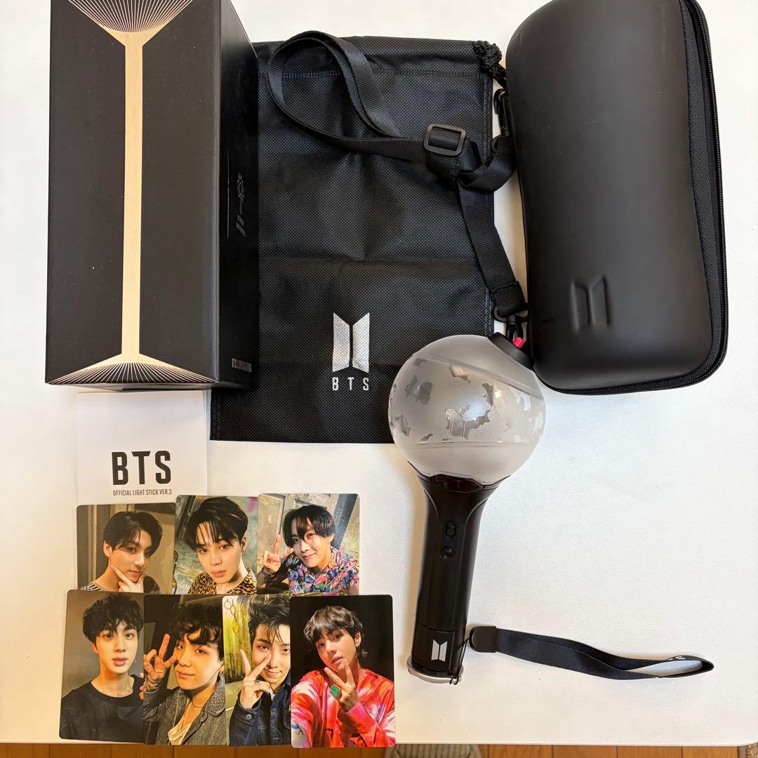 BTS アミボム ケースセット 公式ペンライトVer.3 - メルカリ
