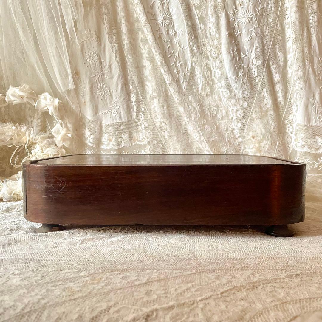 特大】象嵌細工木製ディスプレイ台 台座 フランスアンティーク