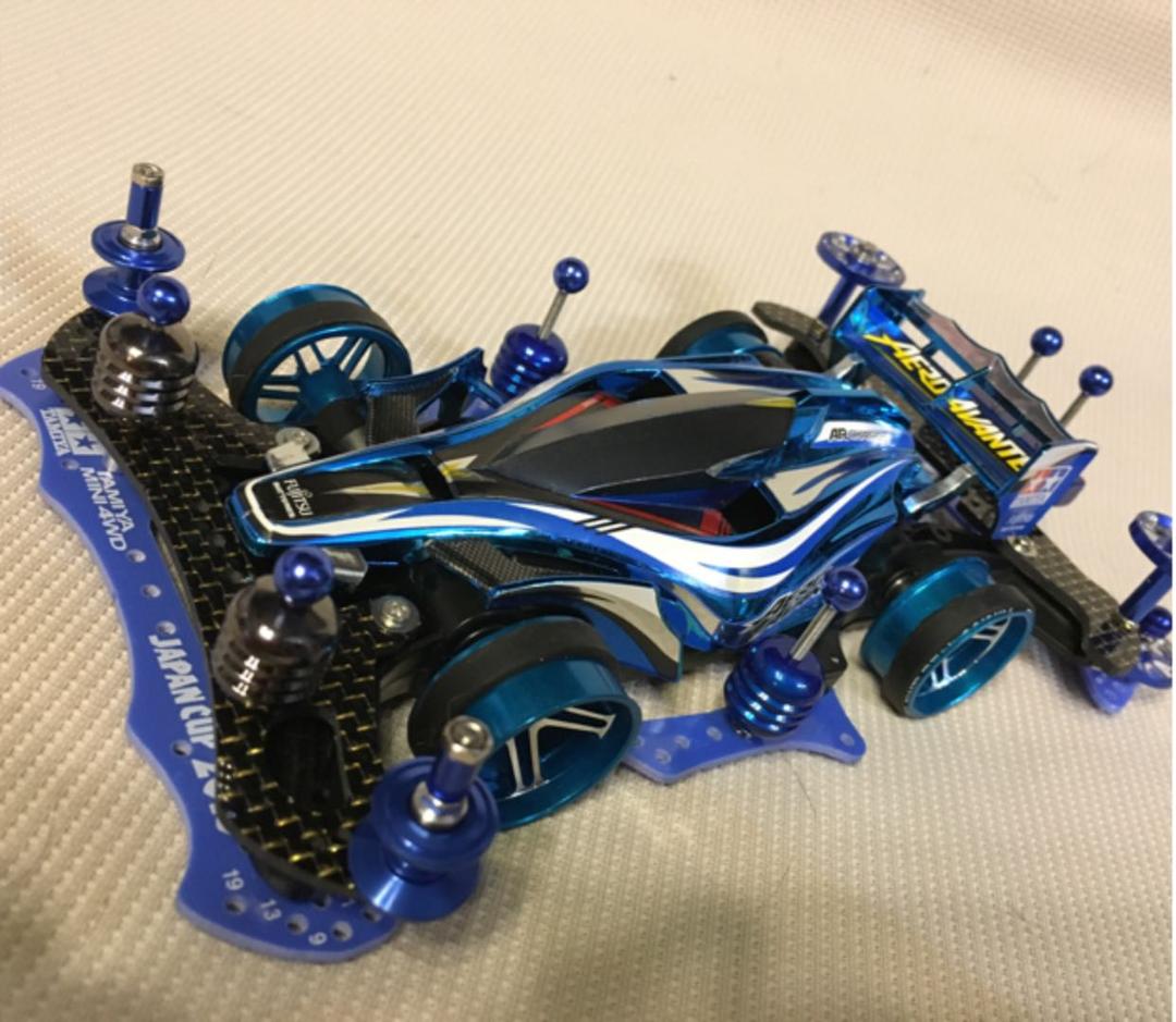 元祖！エアロアバンテ ブラック メタリック カスタム ミニ四駆 改造　確認用！