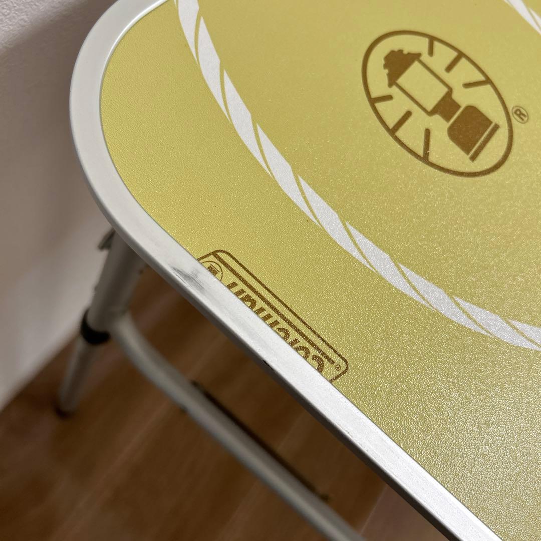 Coleman コールマン スリム四折テーブル コールマンランタン柄 160cm