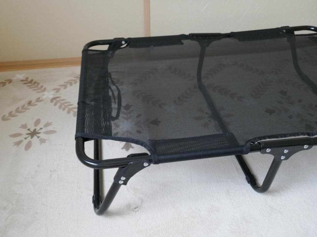 犬 ワンちゃん 折りたたみ コット ベッド メッシュ 約W90＊D60＊H20