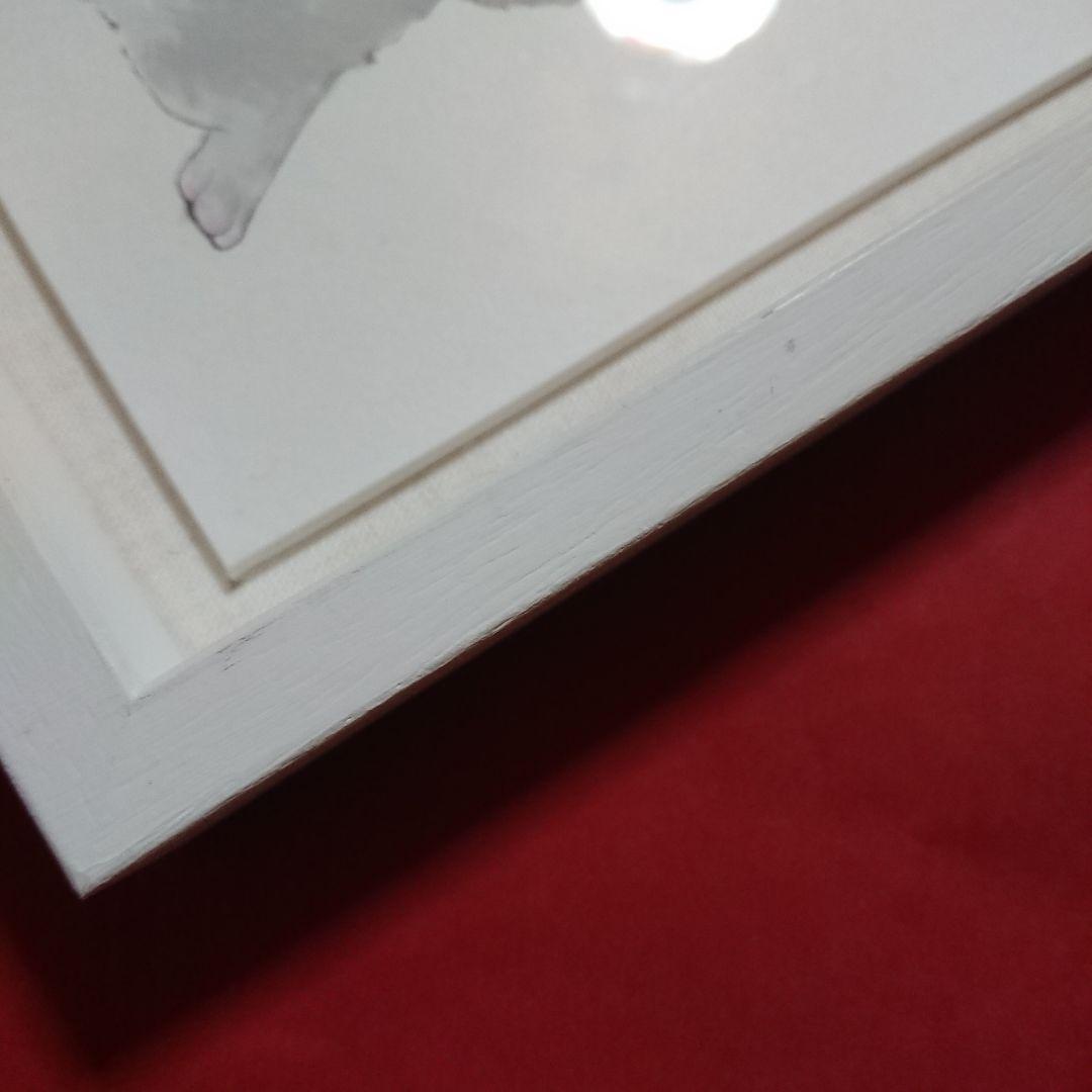 伊藤清子 SAYAKO ITOH 子猫 cat 日本画 直筆 サイン入り 額付き