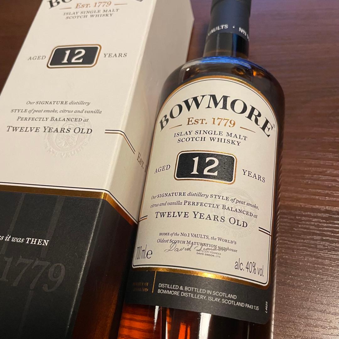 BOWMORE 12年 アイラシングルモルトウイスキー 700ml - メルカリ
