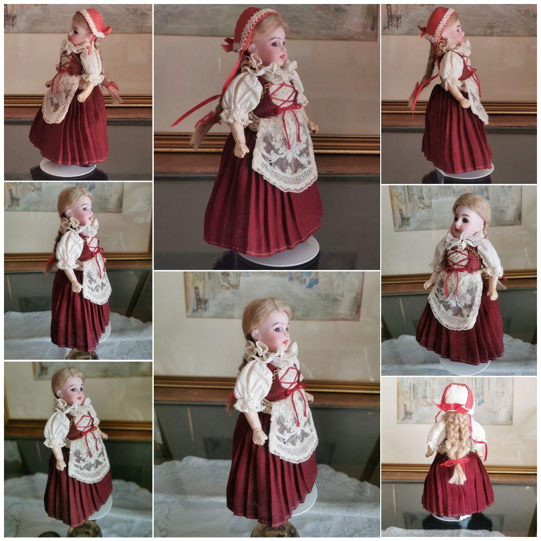 アンティークビスクドール シモンハルビック ハイジ1号紫茶ガラスアイ