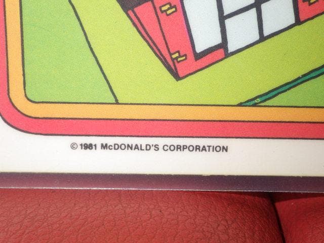 80'S☆McDonald's☆壁掛け☆ポスター☆42☆ビンテージ☆マクドナルド
