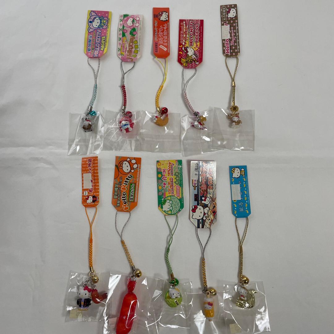 新品◆ハローキティ ご当地キティ 根付けストラップ 愛知 10個セット◆匿名配送