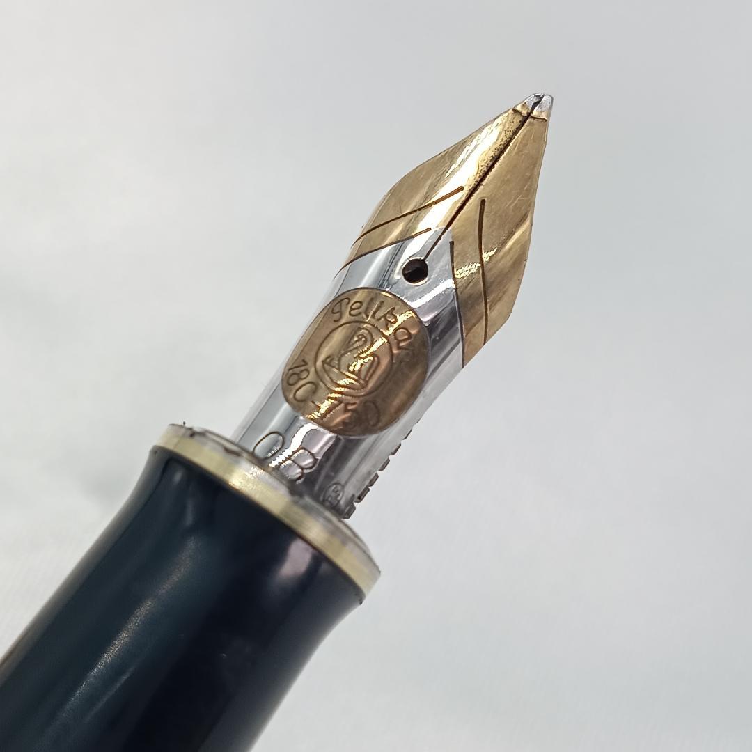Pelikan ペリカン 万年筆 18K 750 18C ブルー 18金 万年筆 ペリカン