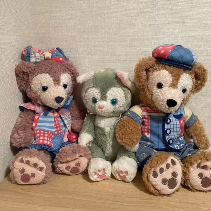 ダッフィー シェリーメイ  ジェラトーニ 3点セット ディズニーシー 15周年 ダッフィー シェリーメイ ジェラトーニ 3体