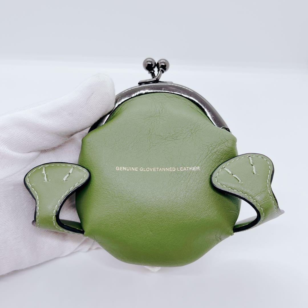 【希少】COACH カエル型ケース グリーン レザー アニマル 箱付き