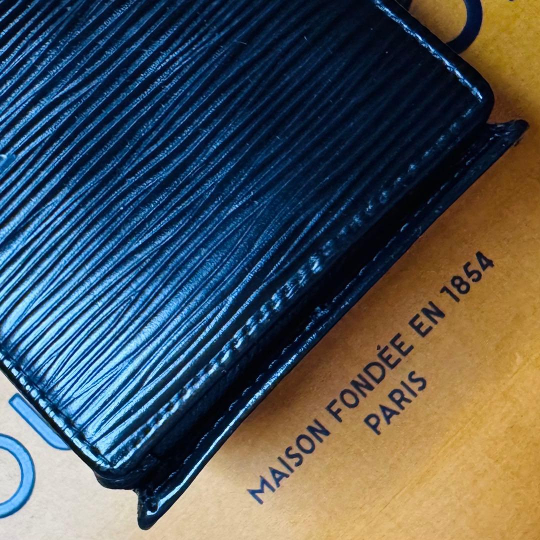 LOUIS VUITTON エピ ポルトモネ ボワット ケース 内外極美品