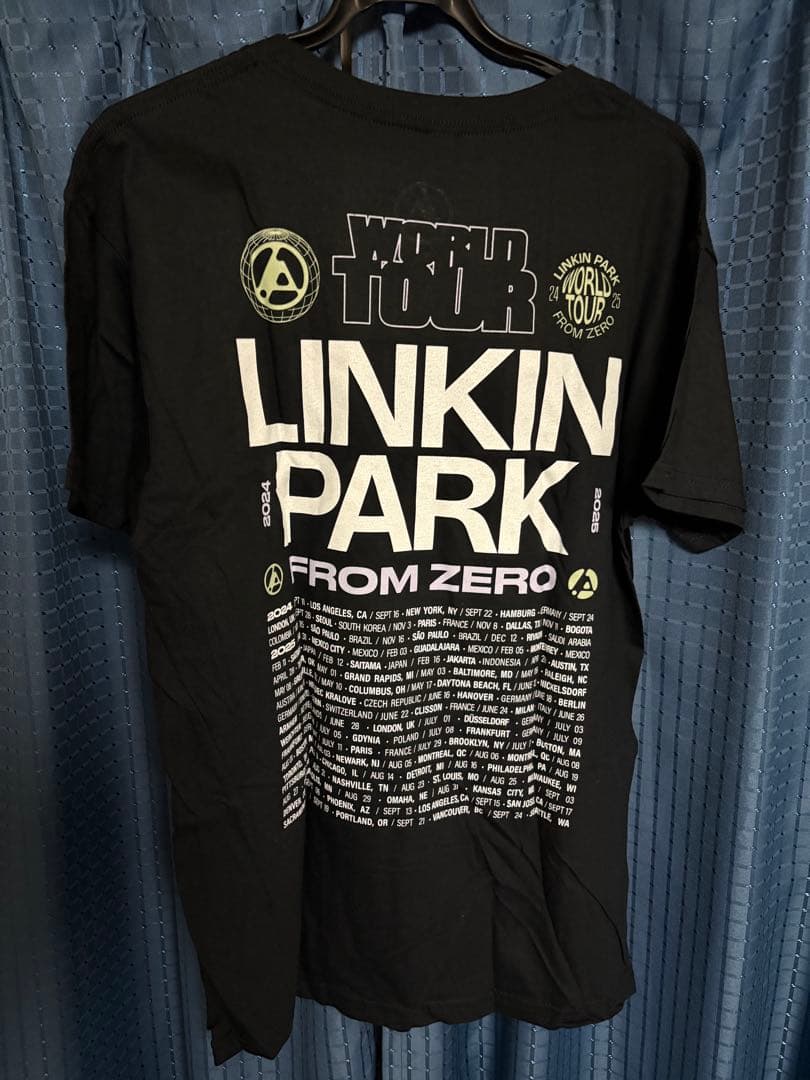 貴重】リンキンパーク 2025 ブラック ツアーTシャツ XL linkin