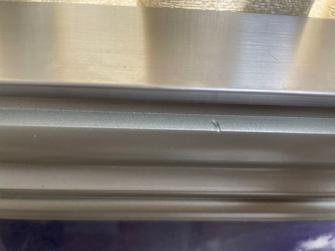 桝田靖夫】日本画 浅間山 シルバーフレーム