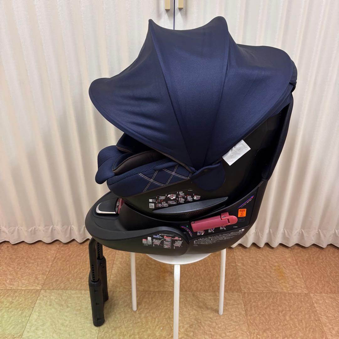 クリーニング済　☆極美品☆　新生児　エールべべ　クルット4S　グランス　ネイビー