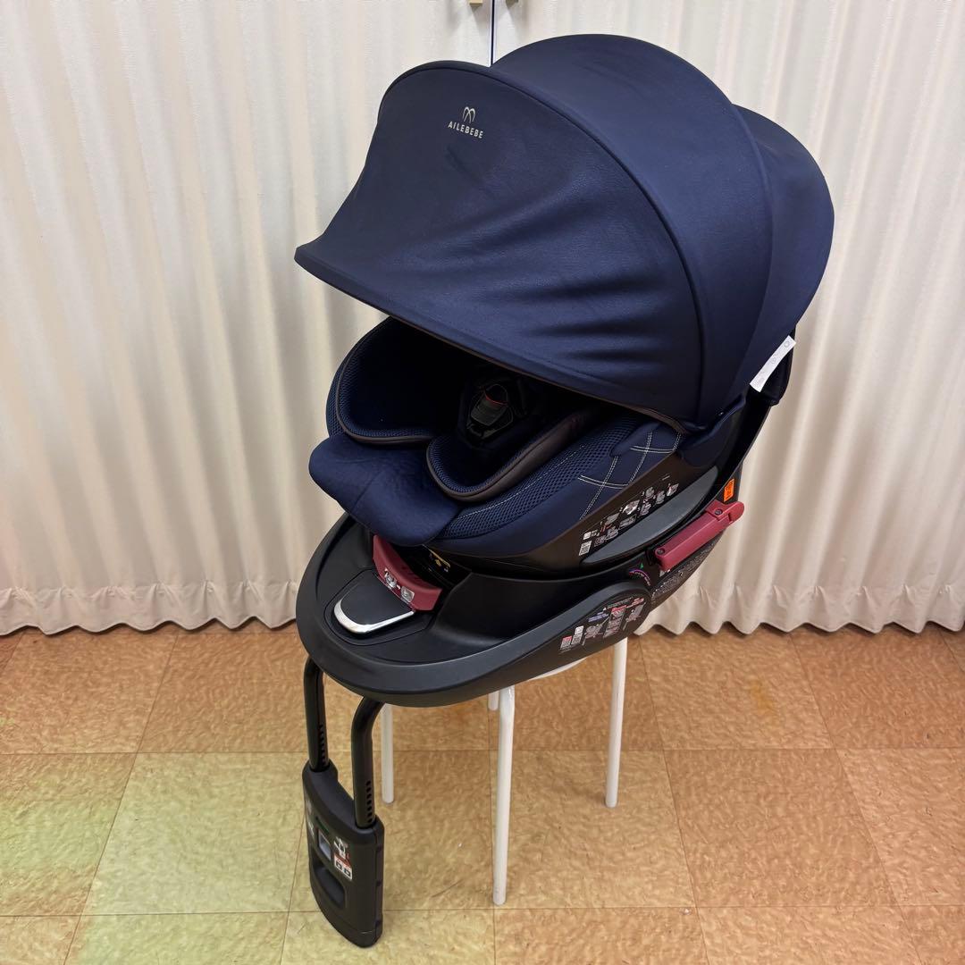 クリーニング済　☆極美品☆　新生児　エールべべ　クルット4S　グランス　ネイビー