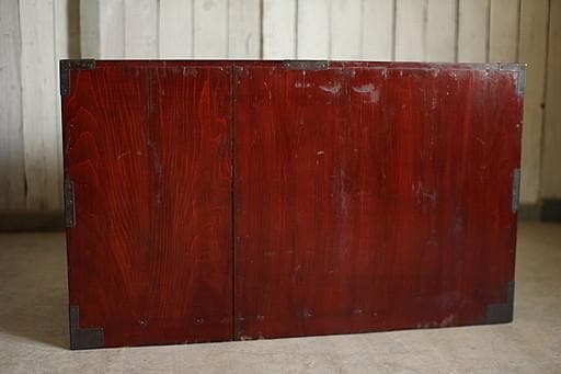 綺麗な丸金具庄内箪笥 2段 タンス 収納 古家具 古民家 時代家具