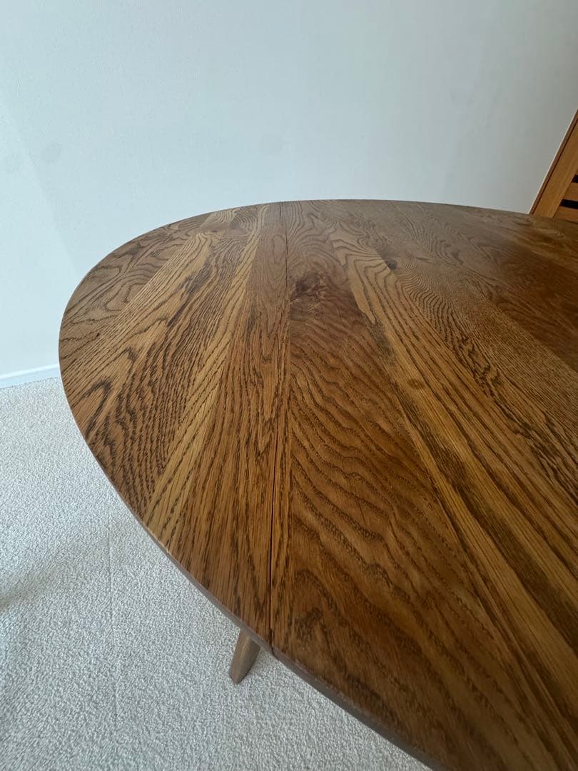 【吉原】unico ウニコADDAY ラウンドダイニングテーブル