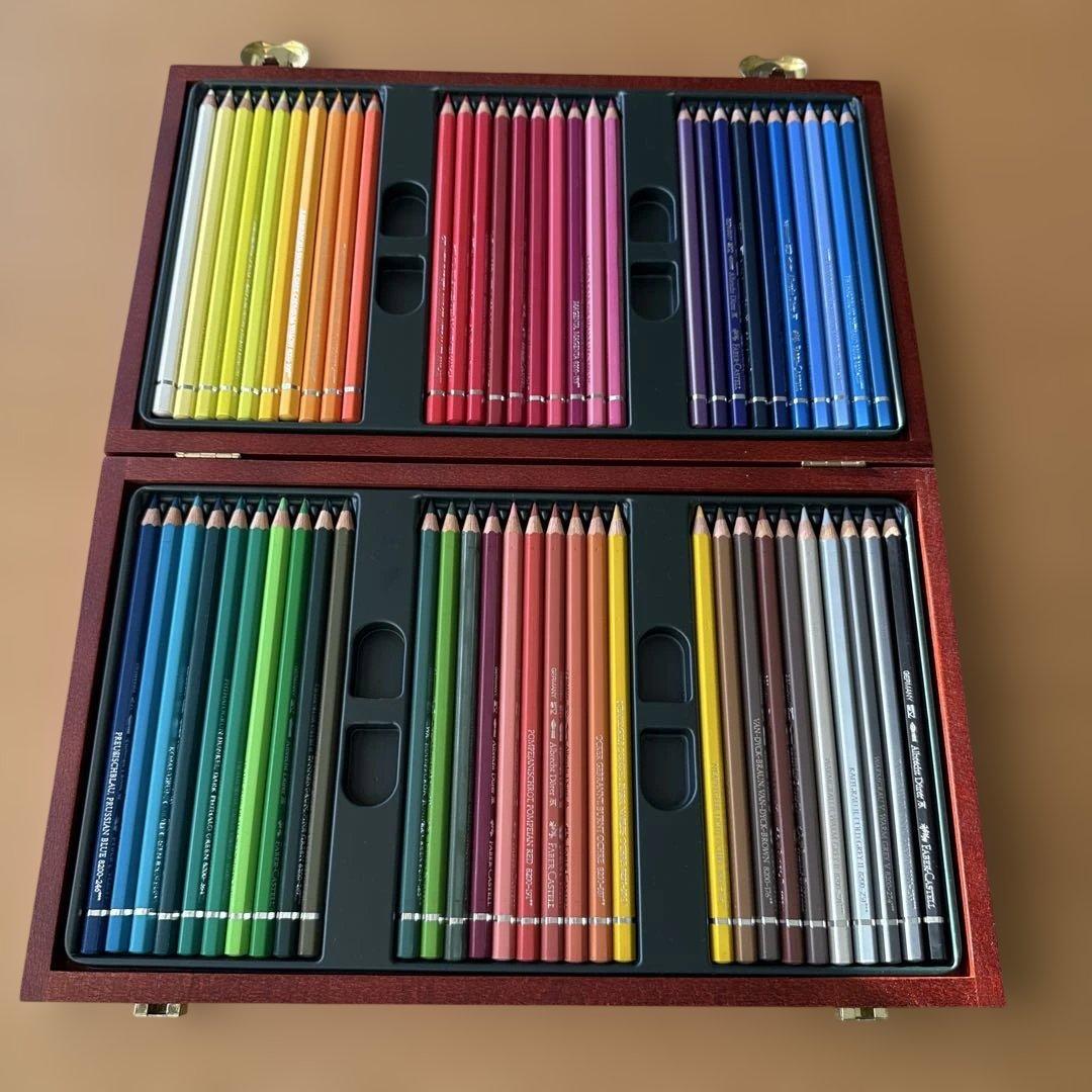 FABER-CASTELL木箱 60色セット色鉛筆 ファーバーカステル - メルカリ