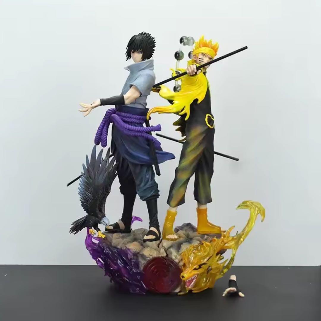 NARUTO - ナルト - & サスケ フィギュアセット 全高 約37cm - メルカリ