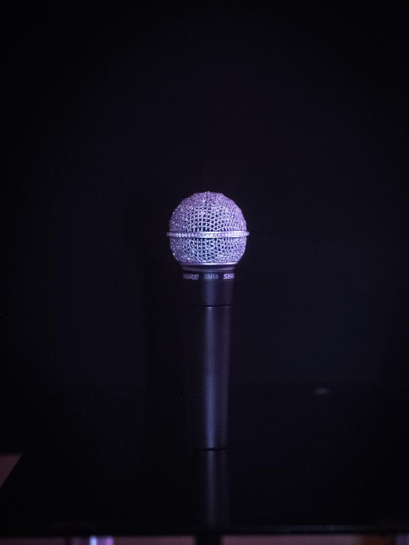 中島美嘉 ツアーで実際に使用した ダイヤモンドマイクロフォン スワロジルコニア