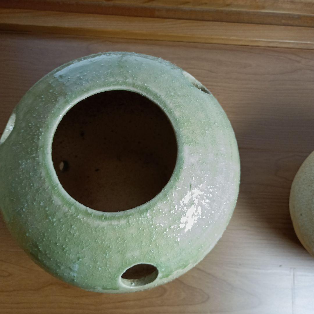 信楽焼 水琴窟 大器の器 卓上水琴窟