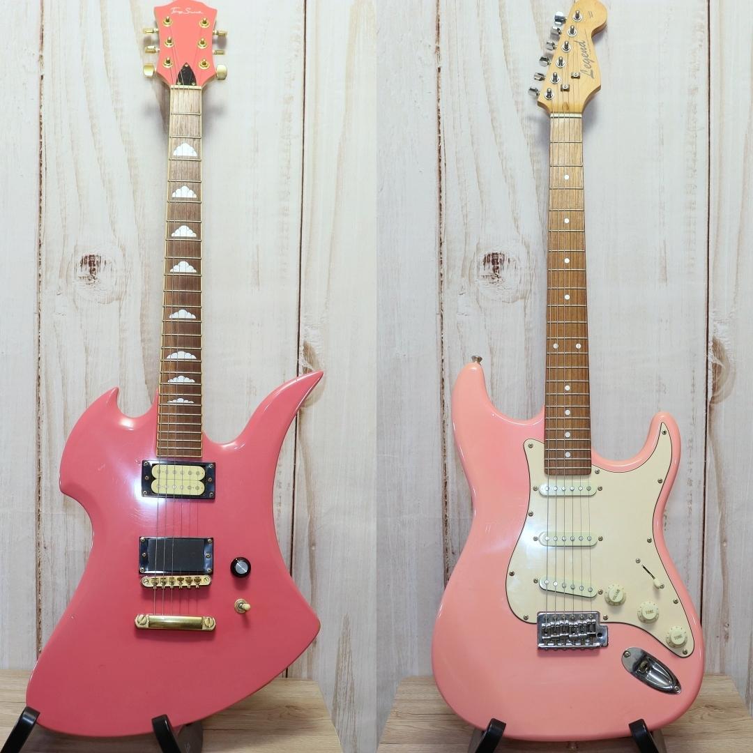 モッキンバード ピンク TonySmith おまけ付き hide エレキギター Tony