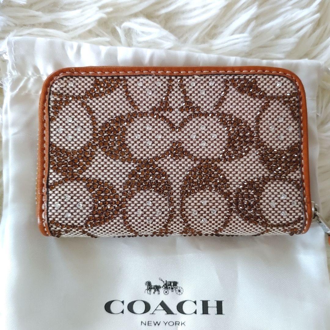 COACH コーチ　エッセンシャル　ケース　カードケース　ラインストーン