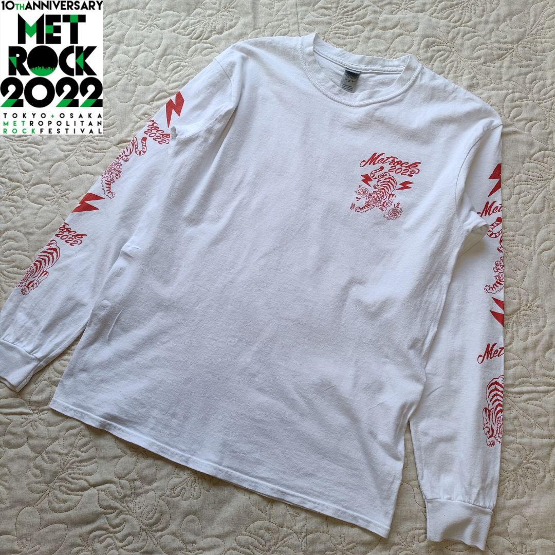 メトロック METROCK 2022 ロンT ホワイト М Novelbrightサイン入り