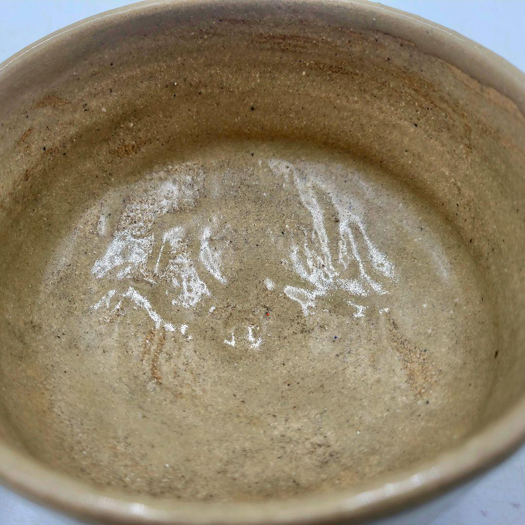 瀬戸焼　時代物　草文　茶碗　合わせ箱　茶道具　骨董品、美術品