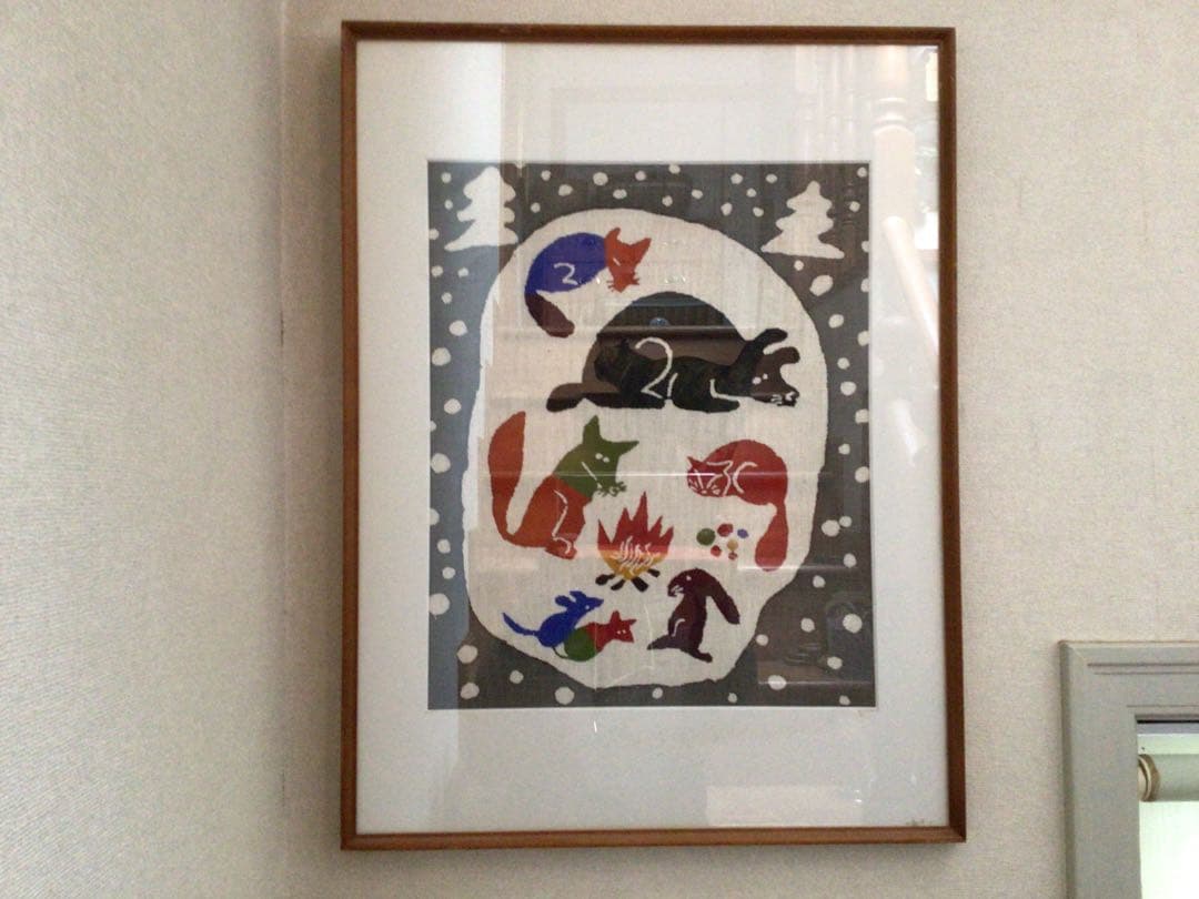 ⭕️⭕️【希少】柚木沙弥郎 型染絵 「冬」 額絵⭕️⭕️ - メルカリ