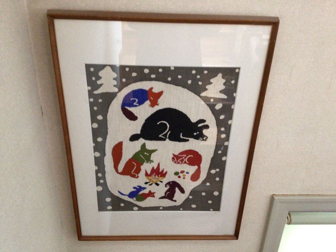 ⭕️⭕️【希少】柚木沙弥郎 型染絵 「冬」 額絵⭕️⭕️ - メルカリ