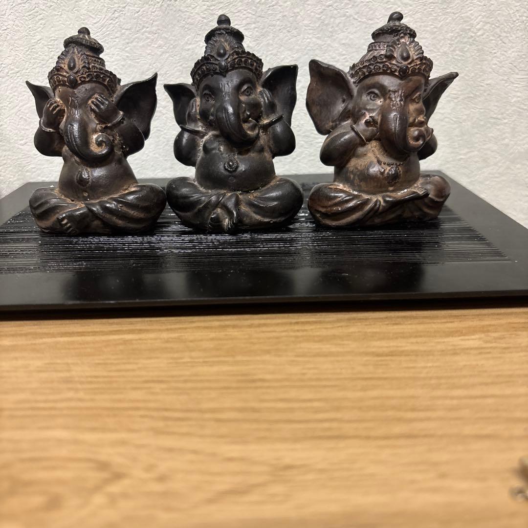 一点物アート】ガネーシャ【現代アート,コラージュ】 コラージュアート