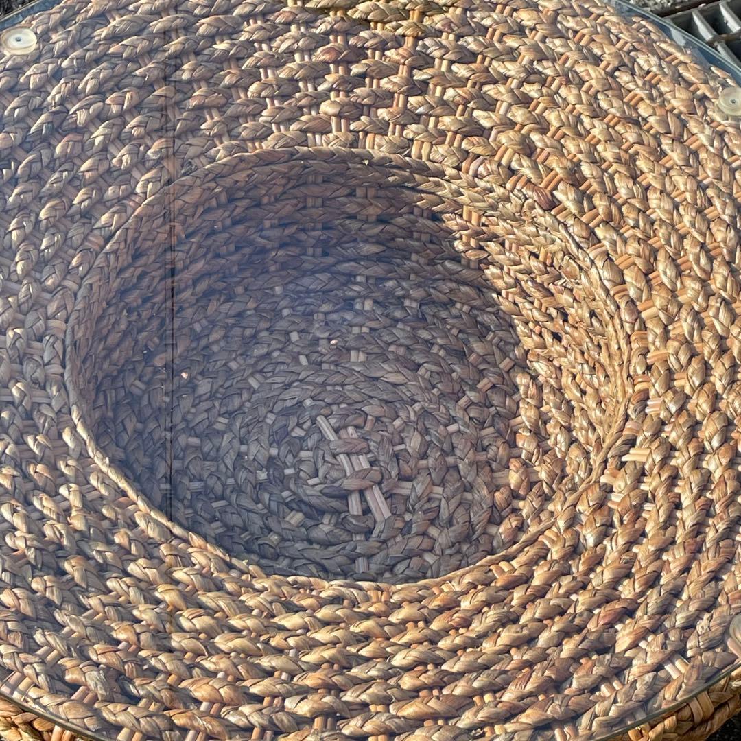 リビングテーブル丸テーブル完売品！アジアン！ラタンウォーター