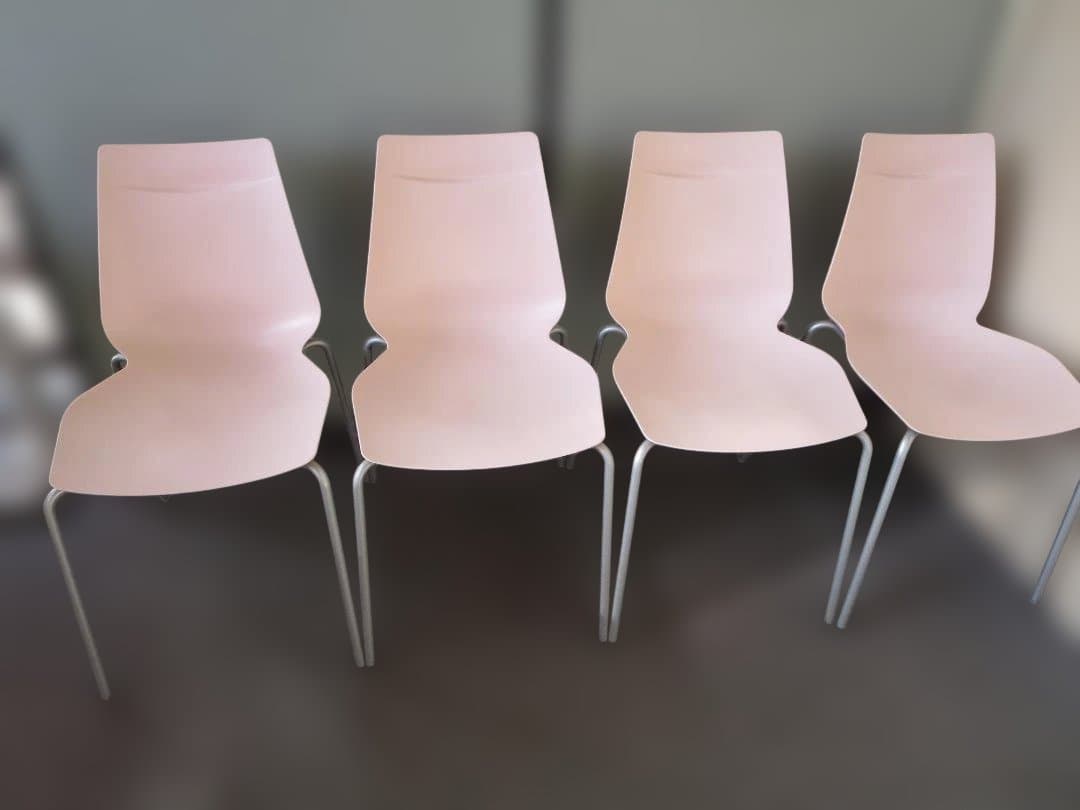 河淳 KAWAJUN スタッキングチェア アノアチェア 4脚セット