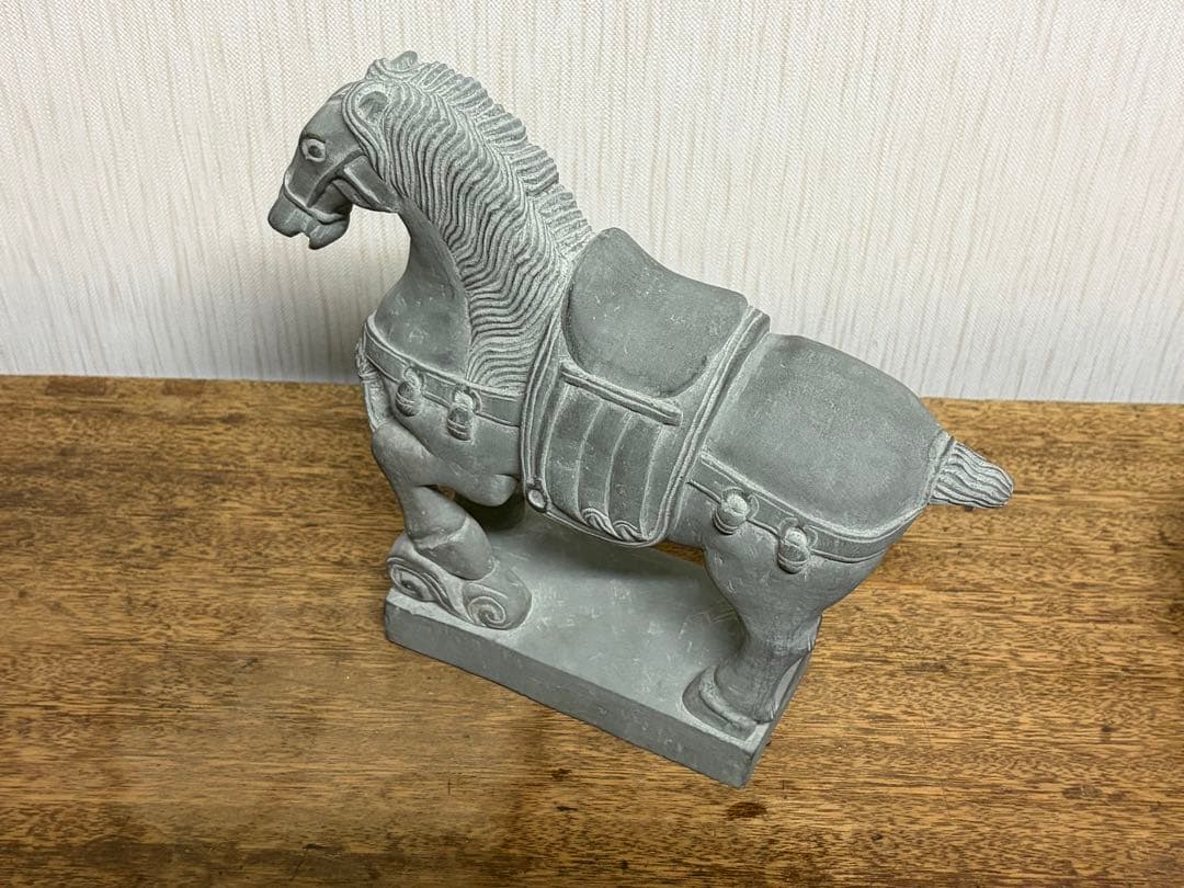馬の彫刻 石材製 - メルカリ