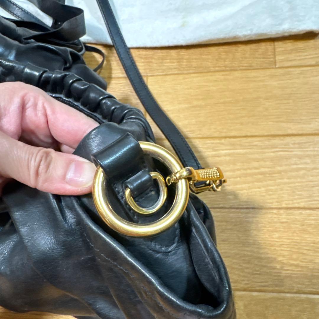 PRADA ブラック バッグ レザー