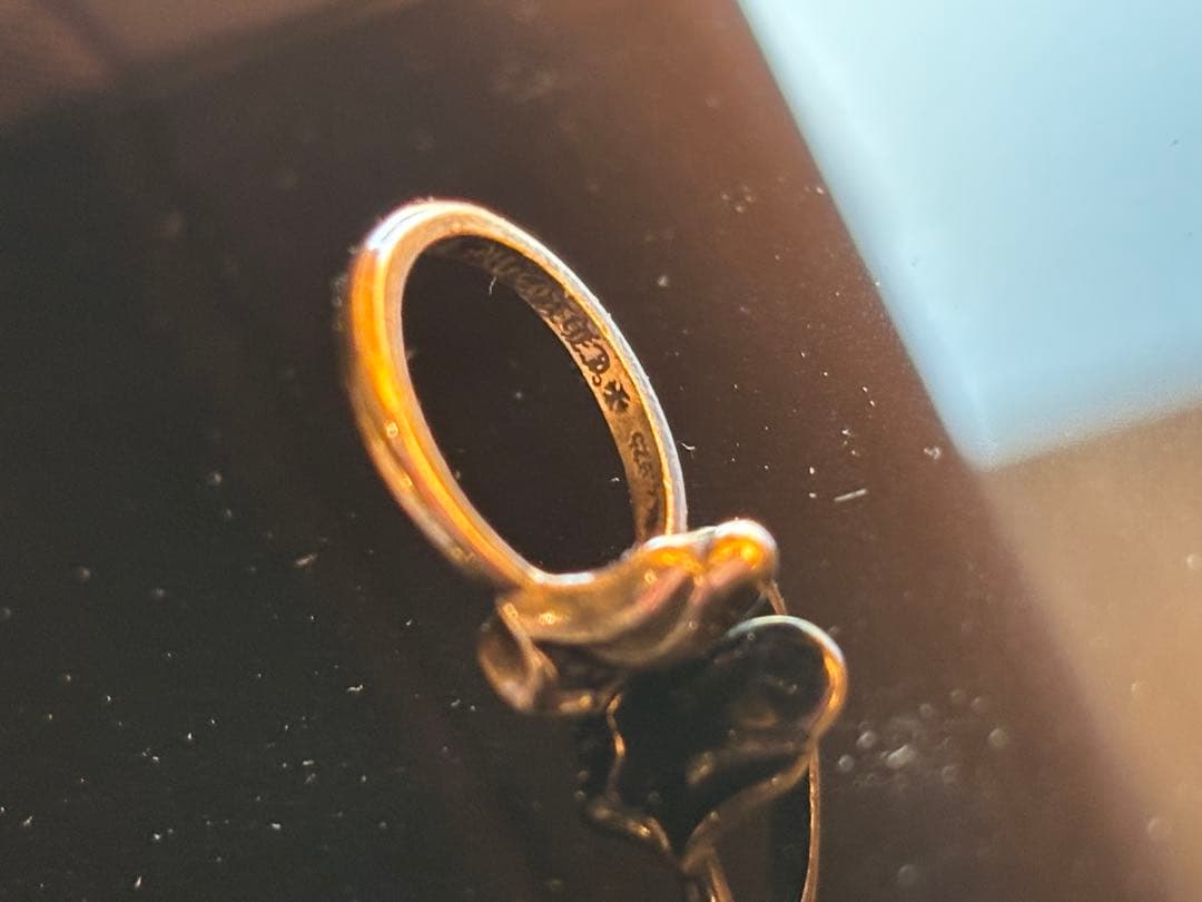 クロムハーツ リップ&タン ストーンズ ピンキーリング シルバー925