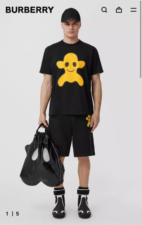 ♪送料無料☆DIOR × sacai☆名作コラボ☆Tシャツ☆異素材構築☆黒☆S♪