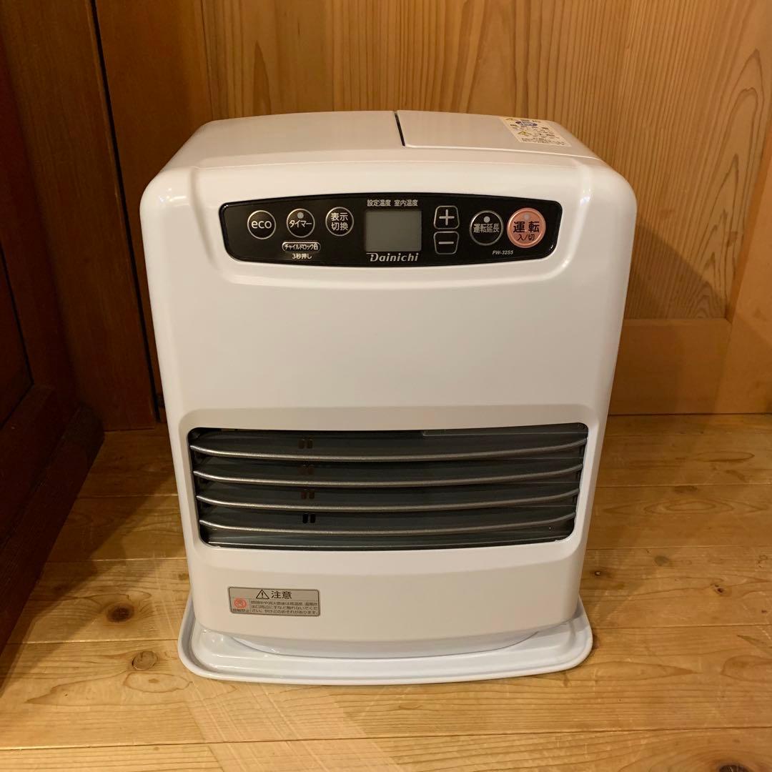 ガスファンヒーター 140-5615型 ホワイト