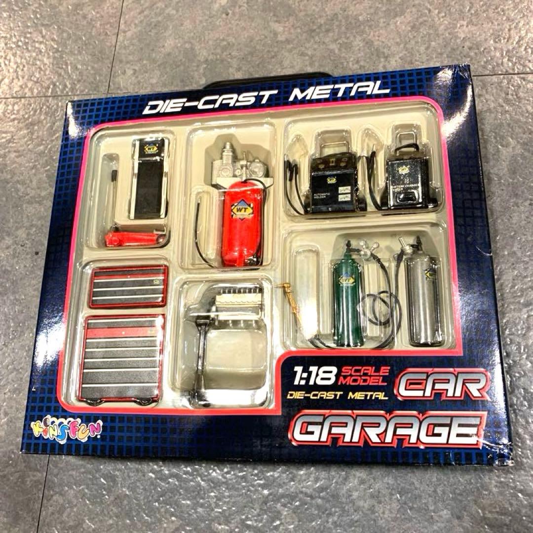 ジオラマ 1：18 ミニカー ガレージ 工具 ミニチュア ダイキャストモデル
