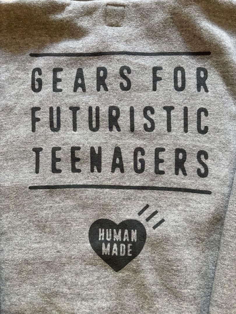 【店舗限定】HUMAN MADE ジップパーカー グレー Mサイズ