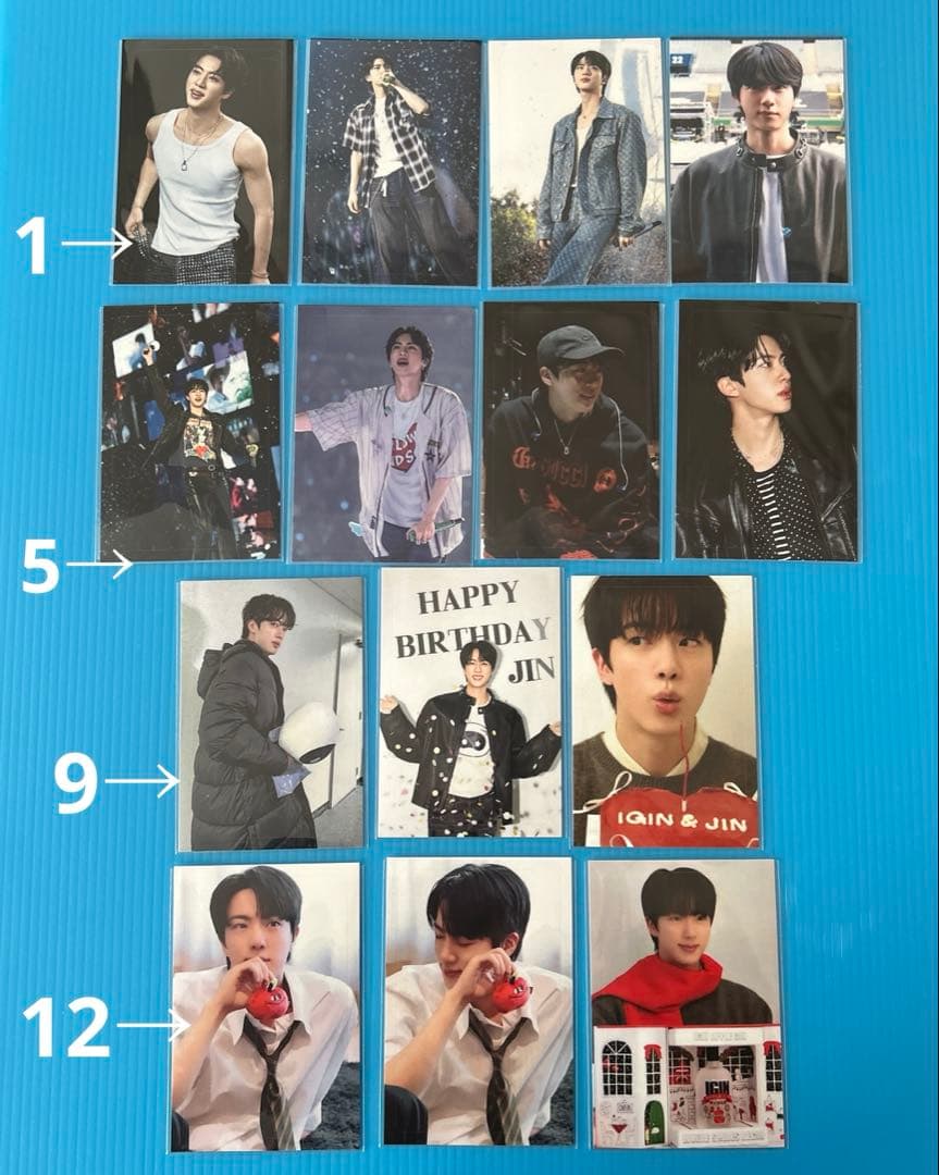 BTS JIN キャンバスポーチ（ブラック・ピンク）