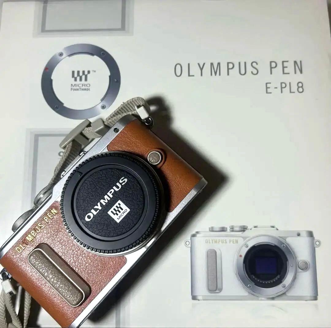 すぐ使える】OLYMPUS PEN E-PL8 ミラーレス 一眼 レンズキット